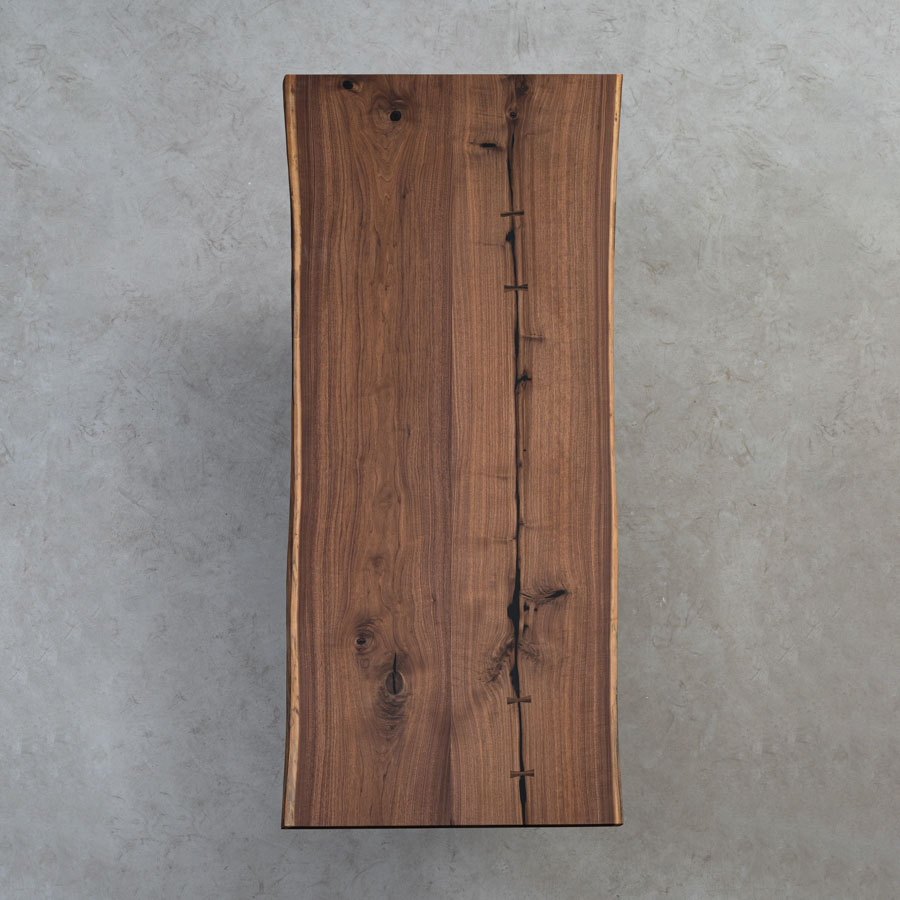 手付金】Ever Wood ブラックウォールナット製大判テーブルトップ